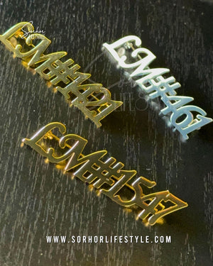 Life Member Number Brooch (3-6 weeks)