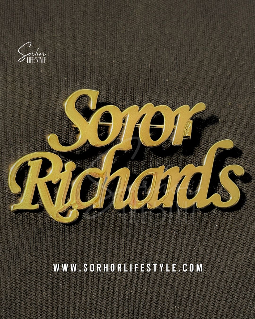 Custom Last Name Brooch (3-6 weeks)